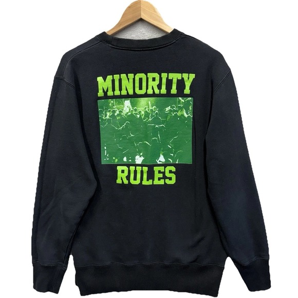 The Hundreds Other - The Hundreds x Minority Rules Colab Crewneck Sweatshirt Size Med Black  Mosh Pit